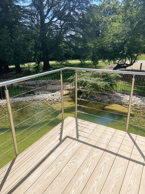 Garde corps pour escalier extérieur