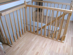 Rénovation escalier bois avec câble inox